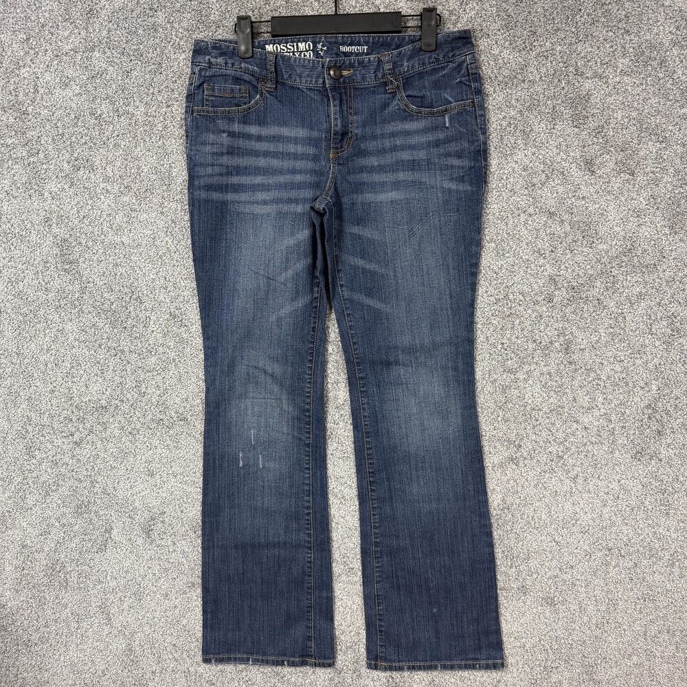 Mossimo Supply Co Bootcut Jeans Juniors 11R 32x31 Blue Stretch Y2K Indie Sleaze